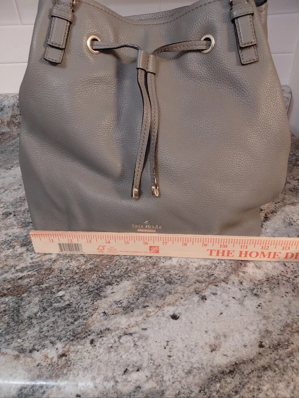 kate spade NY Jackson Street Arianna Leather Drawstring Tote Shoulder Bag